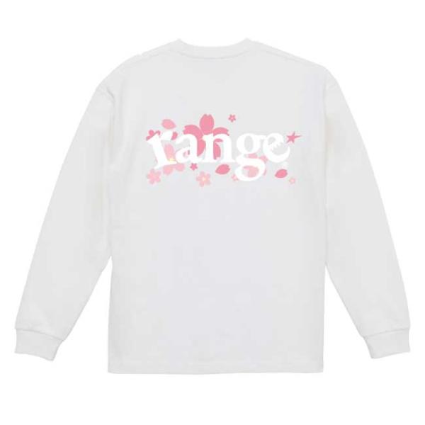 tシャツ range レンジ Love SAKURA LS TEE Black White 長袖 T...