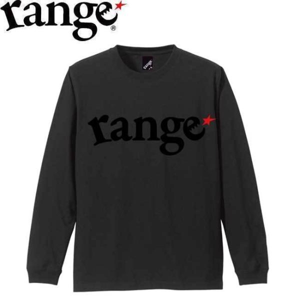 レンジ range tシャツ LOGO LS TEE BLACKBLACK 長袖 Tシャツ カットソ...