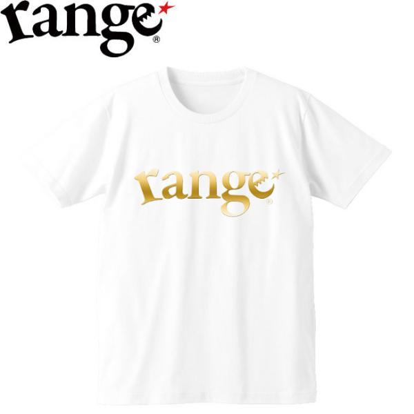 レンジ range tシャツ logo SS TEE WHITE/GOLD 半袖 Tシャツ ホワイト...