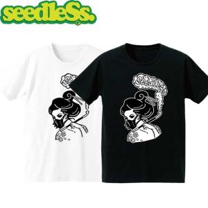 tシャツ seedleSs シードレス PUNK GEISHA SMOKE OUT SS TEE Black White 半袖Tシャツ ショートスリーブ カットソー メンズ レディース｜stormy-japan