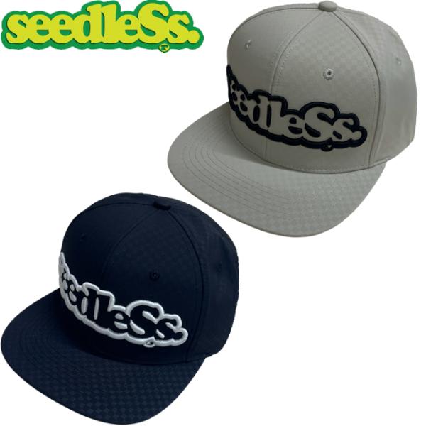 キャップ seedleSs シードレス Checker SnapBack CAP Black Cre...
