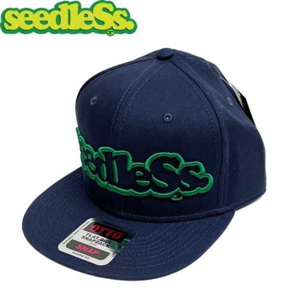 シードレス seedleSs キャップ SD OTTO SNAPBACK CAP Navy/Gree...