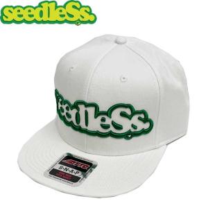 シードレス seedleSs キャップ SD OTTO SNAPBACK CAP White/Green スナップバックキャップ 帽子 メンズ レディース｜stormy-japan