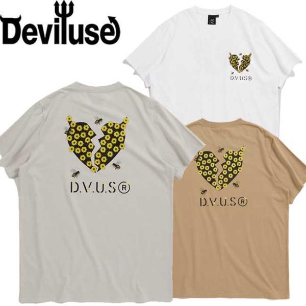 tシャツ Deviluse デビルユース Honeybee T-shirts Black Silve...