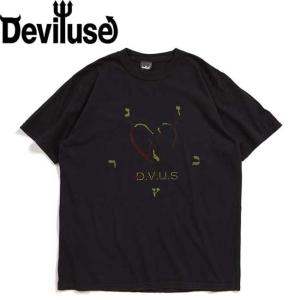 tシャツ Deviluse デビルユース Pictograph T-shirts Washed Black 半袖tシャツ カットソー メンズ レディース