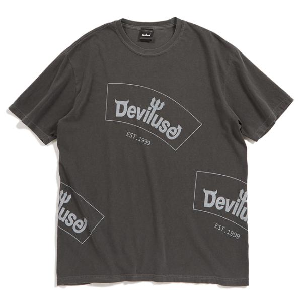 tシャツ Deviluse Round Logo Around S/S T-shirts Washe...