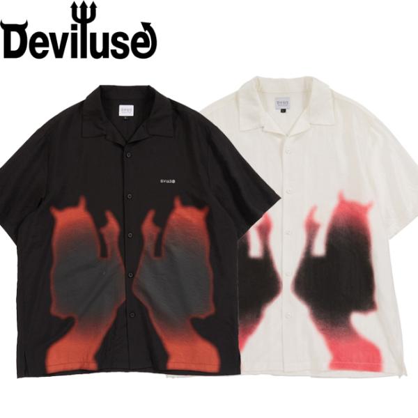 シャツ Deviluse デビルユース She Devil S/S Shirts Black Whi...