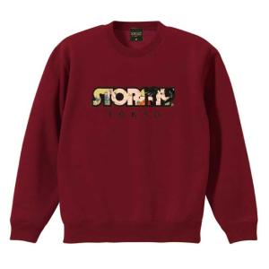 期間限定ポイント10倍！トレーナー STORMY ORIGINAL ストーミー LOGO GIRL CREW SWEAT Burgundy クルーネック スウェット メンズ レディース｜stormy-japan