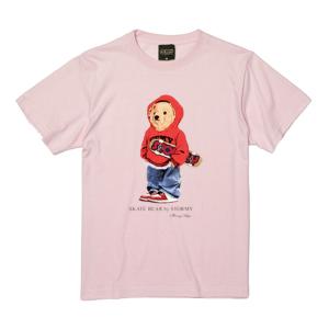 ストーミー STORMY tシャツ SKATE BEAR1 S/S T-SHIRTS BEBY PINK 半袖Tシャツ カットソー メンズ レディース｜stormy-japan