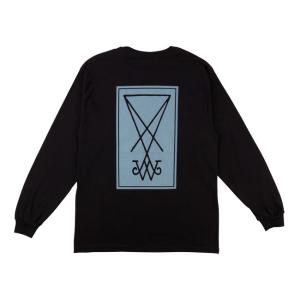 ウェルカムスケートボード WELCOME SKATEBOARDS ロンティー Symbol Premium L/S Tee(Black/Slate)｜stormy-japan