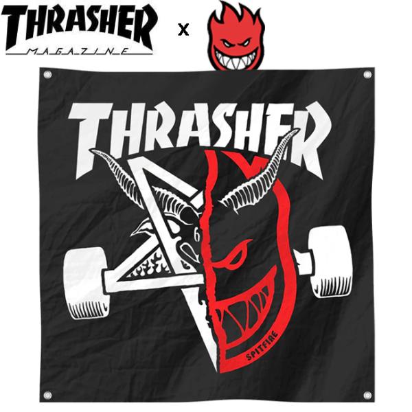 バナー THRASHER x SPITFIRE スラッシャー スピットファイアー Thrash &amp; ...