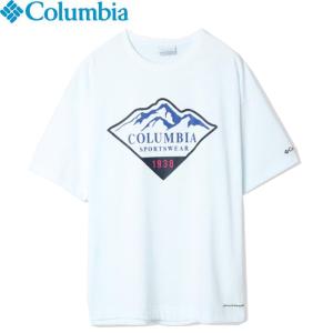 tシャツ Columbia コロンビア Cold Bay Dash SS T-Shirts 125Sea Salt Diamond Mountains 半袖Tシャツ カットソー メンズ レディース｜stormy-japan
