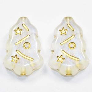アクリル製 クリスマスツリー ビーズ クリスタルAB オーロラカラー 1コ単位売り CT019-8