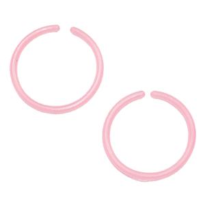 イヤーカフ ラップ ノンホールピアス イヤリング ピンク 2ペアー入り CT053