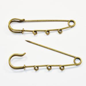 アクセサリパーツ 金具 ブローチピン 線径太め...の詳細画像1