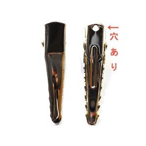 アクセサリーパーツ 金具 くちばしクリップ 穴...の詳細画像1