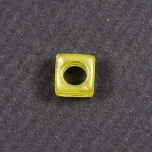 イエロー 白文字 アルファベットビーズ レター...の詳細画像1