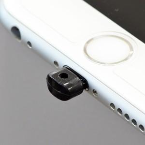 Lightning コネクタ 専用 キャップ パーツ 黒 ブラック １コ入り スマートフォン用 プラ...