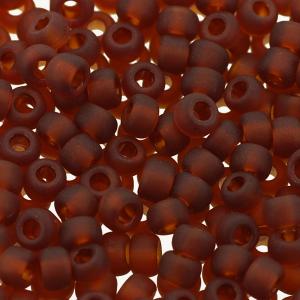 丸大ビーズ ブラウンマット すりガラスの詳細画像1