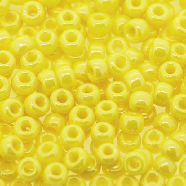 丸大ビーズ オペークレモンイエローラスター