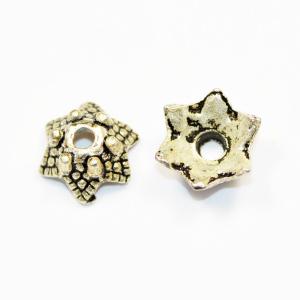 アクセサリーパーツ 金具 ビーズキャップ ベル型 12mm 銀色 シルバー