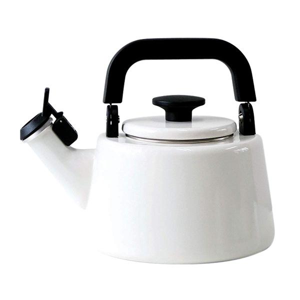 【送料無料】富士ホーロー　CTN-2.1WK.W コットン ホーロー笛吹きケトル2.1L ホワイト