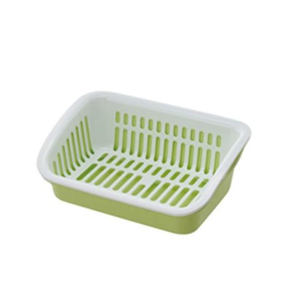 【2160円以上送料無料】リッチェル レイ 出し入れしやすい水切り グリーン 13953-0