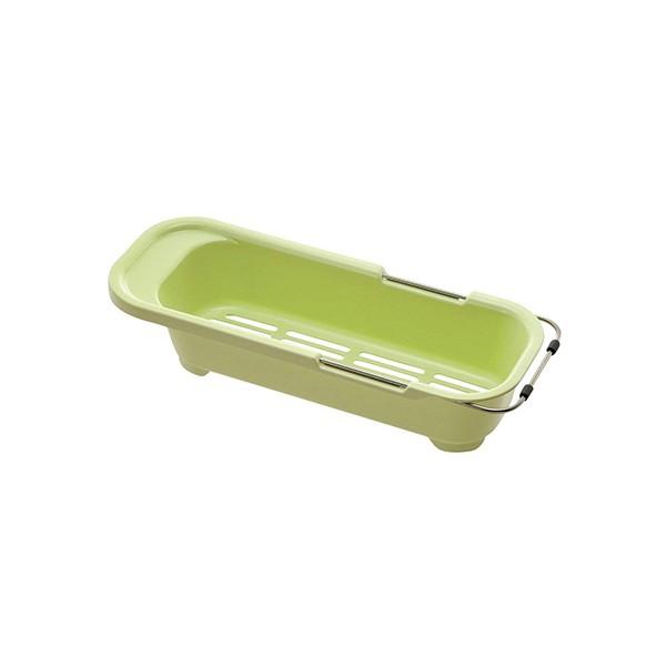 【2160円以上送料無料】リッチェル レイ シンク伸縮水切り グリーン 13983-7