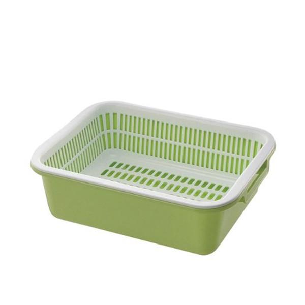 【2160円以上送料無料】リッチェル レイ 水切りセット LL グリーン 14243-1