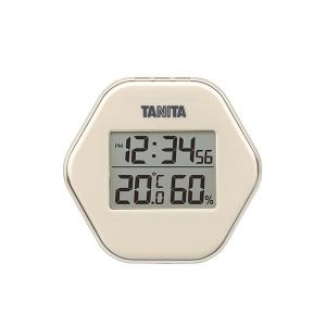 【メール便送料無料】タニタ　TT573IV　デジタル温湿度計　アイボリー｜strade-web