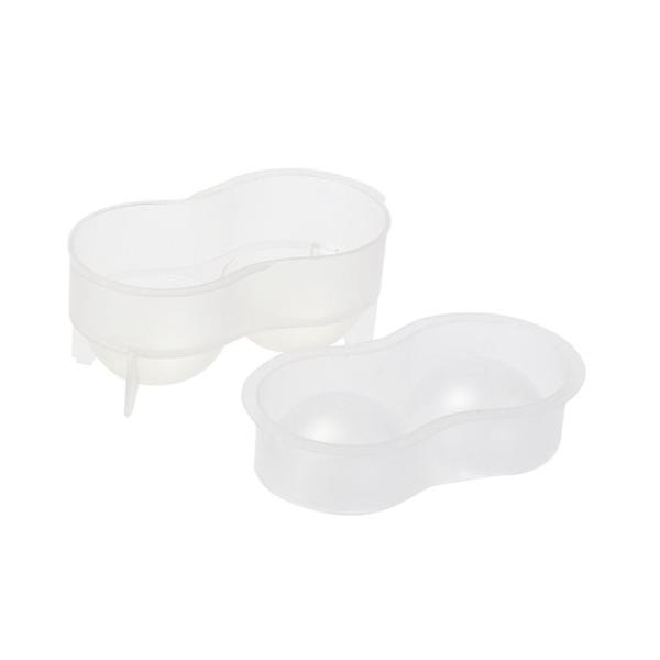 パール金属  D-6695 冷た倶楽部 取り出しやすい丸氷2個取り　製氷皿