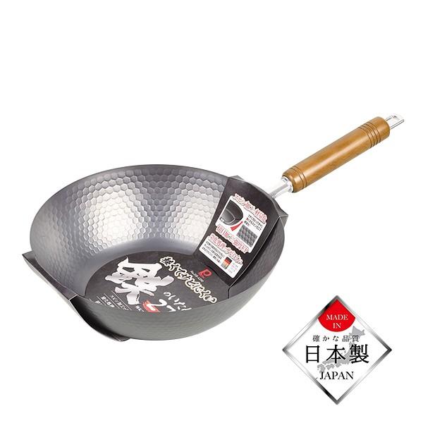 【送料無料】パール金属 HB-4290　窒化鉄 軽くてサビにくい鉄のいため鍋27cm 日本製 IH対...