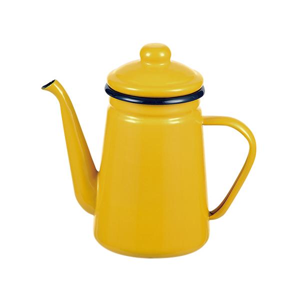 【2160円以上送料無料】パール　HB-5480 プチッと ホーローコーヒーポット1.1L(イエロー...