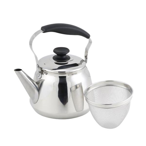 パール金属  HB-5645 フレッティ3 ステンレス製広口ケットル1.6L(茶こしアミ付) やかん...