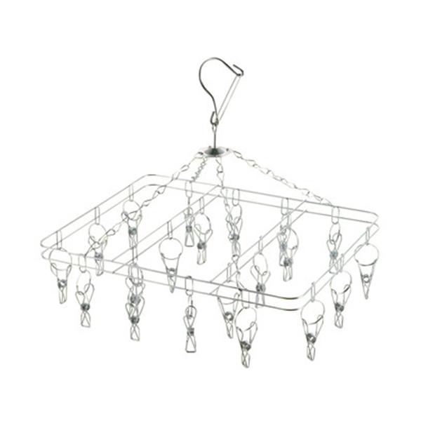 【2160円以上送料無料】パール金属 HB-6174 メタリア ステンレス製スクエアハンガー20ピン...