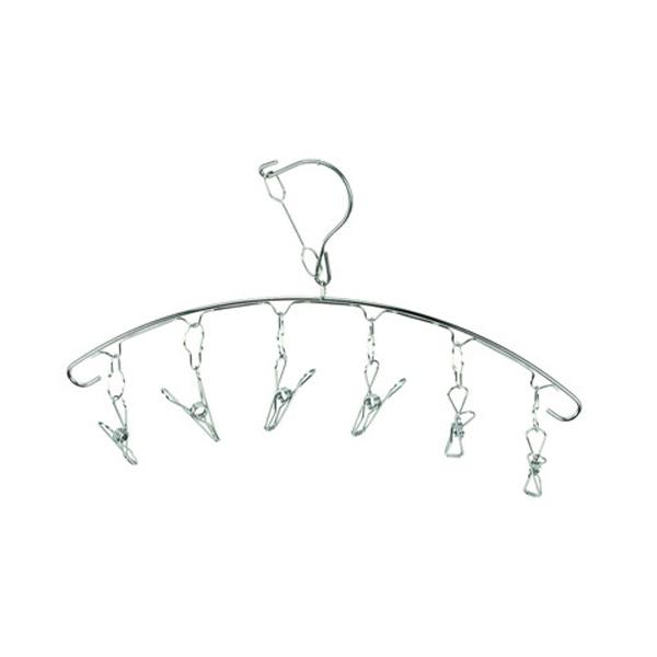 【2160円以上送料無料】パール金属 HB-6182 メタリア ステンレス製ピンチハンガー6ピンチ