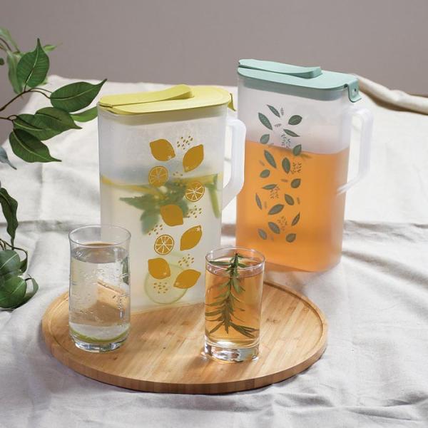 パール金属  HB-6713 クールスクエア 冷水ポット2.0L(レモン) 冷水筒