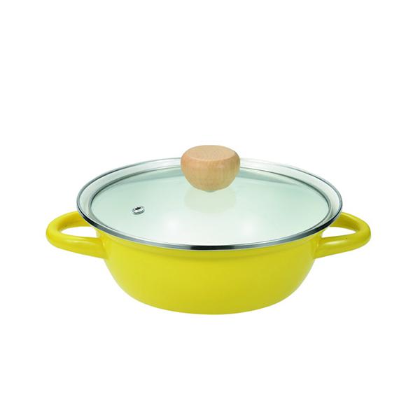 【2160円以上送料無料】パール金属 HB-6997 ピッタリ IH対応ホーローガラス蓋付卓上鍋18...