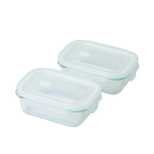 【2160円以上送料無料】パール金属 HC-26 キッチンメイト ガラス保存容器角型380ml2個セ...