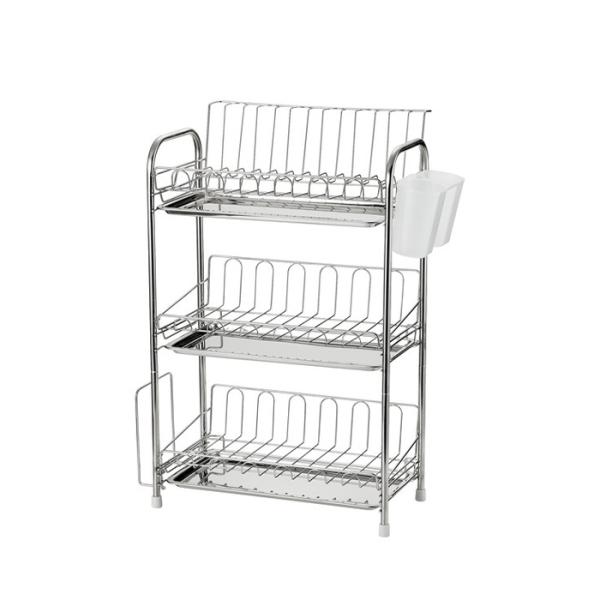 パール金属 HC-639 シエラ ステンレス製3段式水切りバスケット スリム