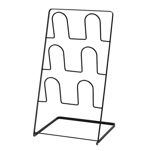 パール金属 N-7116 折りたたみスリッパラック3段 シルバー