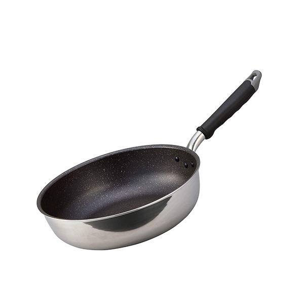 【送料無料】北陸アルミ　A-2454　ふかみIHいため鍋28cm