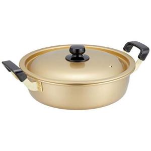 北陸アルミ ガス火専用 両手鍋 純しゅう酸 味づくし 22cm HP43-RM227