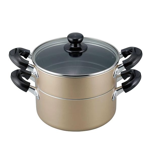 【送料無料】和平　OR-7131 おおらか鍋　ＩＨ対応二段蒸し器２０cm