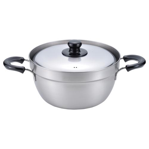 【送料無料】和平フレイズ EM-009 燕三　IHふきこぼれにくい両手鍋23cm