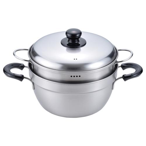 【送料無料】和平フレイズ EM-010 燕三　IHふきこぼれにくい二段蒸し23cm