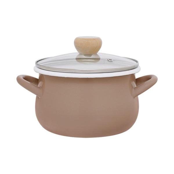 和平フレイズ RB-3243 ストクック　IH対応ホーロークッキングポット18cm（ブラウン） 網・...