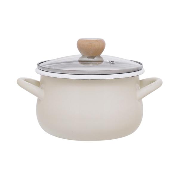 和平フレイズ RB-3244 ストクック　IH対応ホーロークッキングポット18cm（グレー） 網・蓋...