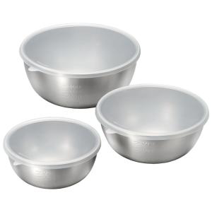 燕三 シリコーン蓋付ステンレスボール3点セット EM-047 ( 1セット