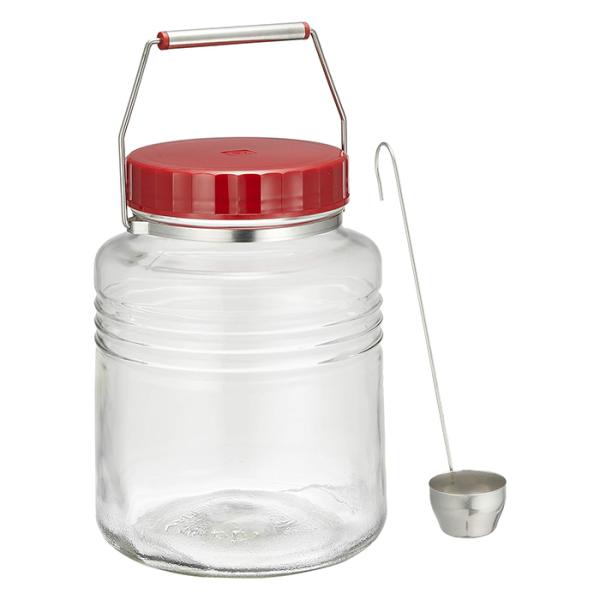 【2160円以上送料無料】アデリア　日本製　復刻梅びん3リットル　レードル付　711　梅酒づくり、果...